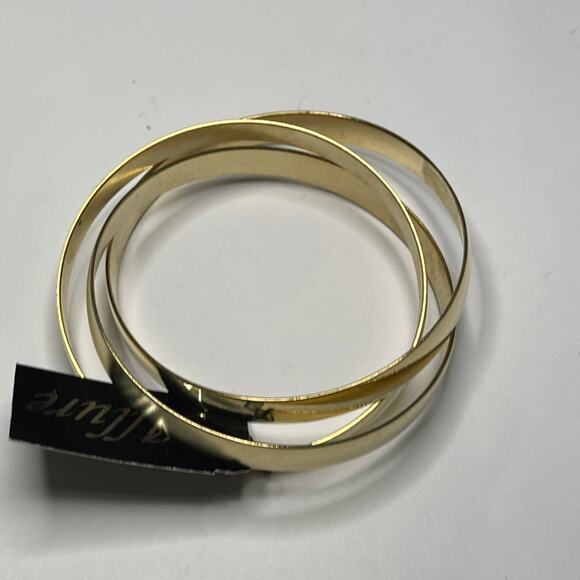 set of three gold tone fashion costume jewelry by Allure unworn w tags jewelry - Picture 7 of 11